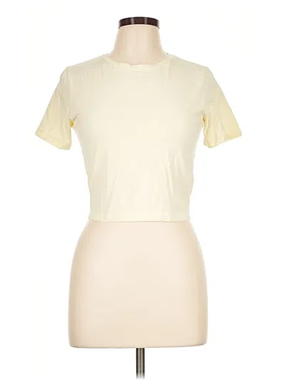 Pre-owned Zara Short Sleeve T-shirt In Ivory