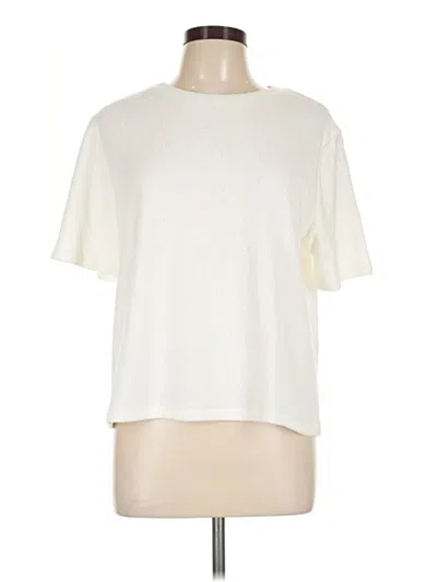 Pre-owned Zara Short Sleeve T-shirt In Ivory