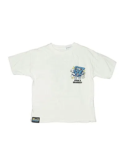 Pre-owned Zara Kids' Short Sleeve T-shirt In Ivory