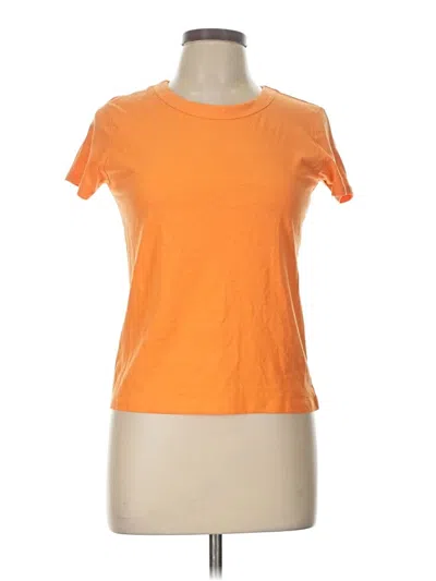 Pre-owned Zara Short Sleeve T-shirt In Orange