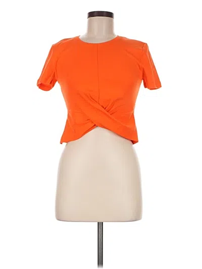Pre-owned Zara Short Sleeve T-shirt In Orange