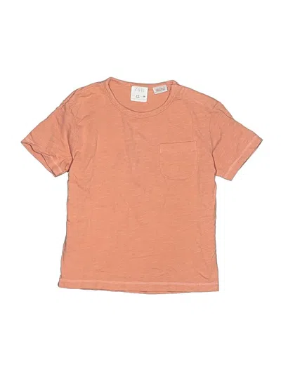Pre-owned Zara Kids' Short Sleeve T-shirt In Orange