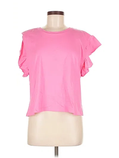 Pre-owned Zara Short Sleeve T-shirt In Pink