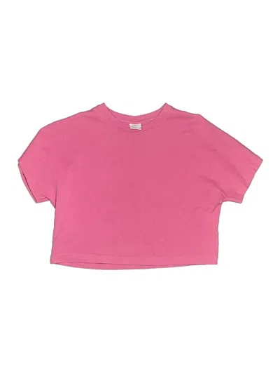 Pre-owned Zara Kids' Short Sleeve T-shirt In Pink