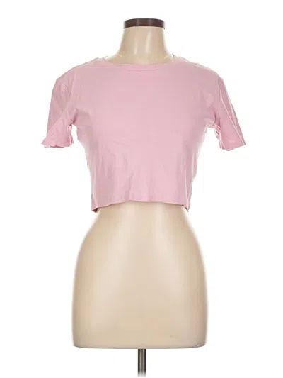 Pre-owned Zara Short Sleeve T-shirt In Pink