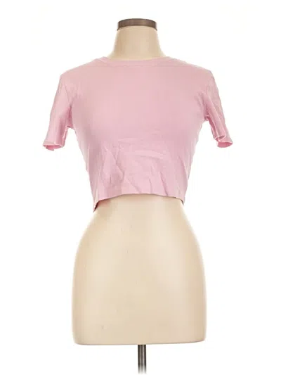 Pre-owned Zara Short Sleeve T-shirt In Pink