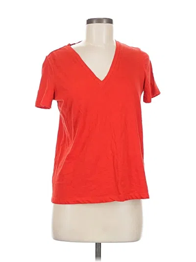 Pre-owned Zara Short Sleeve T-shirt In Red