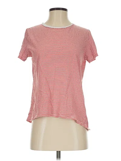 Pre-owned Zara Short Sleeve T-shirt In Red