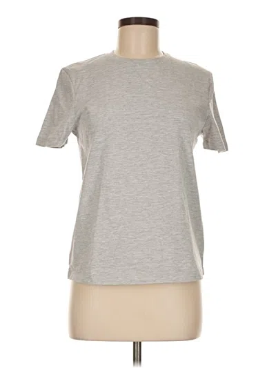 Pre-owned Zara Short Sleeve T-shirt In Silver
