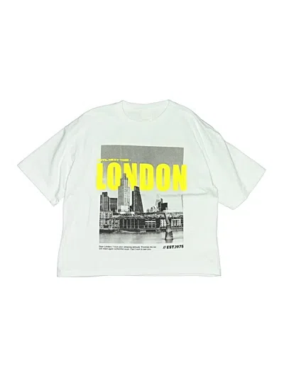 Pre-owned Zara Kids' Short Sleeve T-shirt In Silver