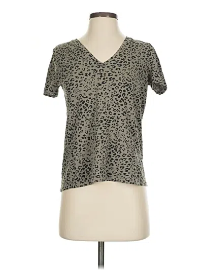 Pre-owned Zara Short Sleeve T-shirt In Tan