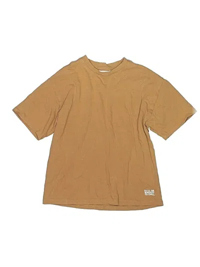 Pre-owned Zara Kids' Short Sleeve T-shirt In Tan