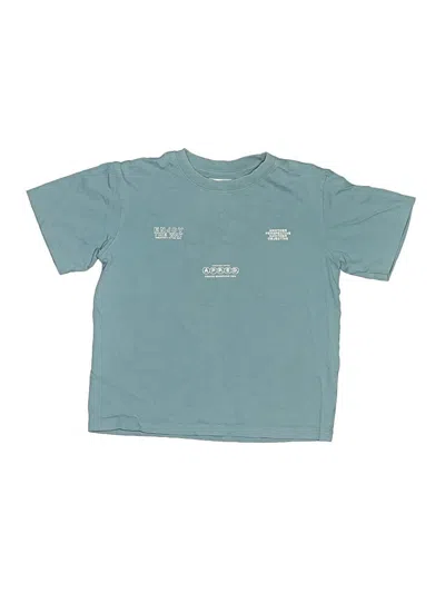 Pre-owned Zara Kids' Short Sleeve T-shirt In Teal