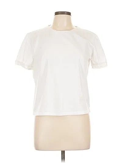 Pre-owned Zara Short Sleeve T-shirt In White