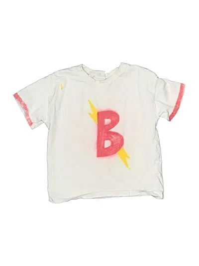 Pre-owned Zara Kids' Short Sleeve T-shirt In White