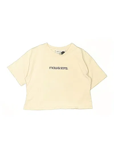 Pre-owned Zara Kids' Short Sleeve T-shirt In White