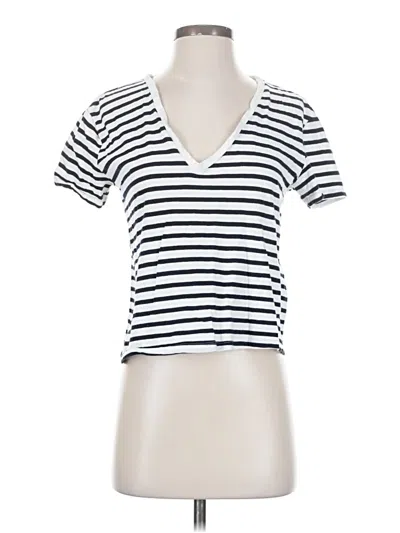 Pre-owned Zara Short Sleeve T-shirt In White