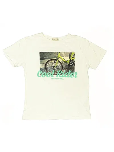 Pre-owned Zara Kids' Short Sleeve T-shirt In White