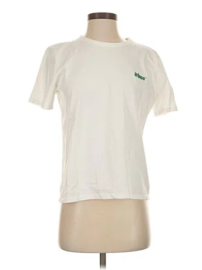 Pre-owned Zara Short Sleeve T-shirt In White