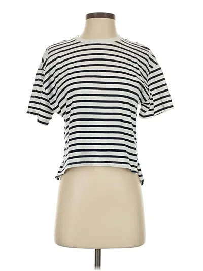 Pre-owned Zara Short Sleeve T-shirt In White