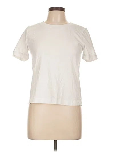 Pre-owned Zara Short Sleeve T-shirt In White