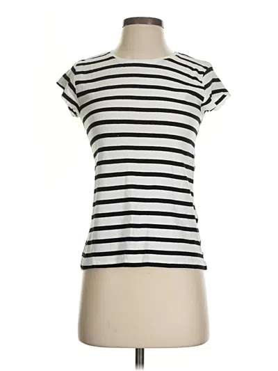 Pre-owned Zara Short Sleeve T-shirt In White