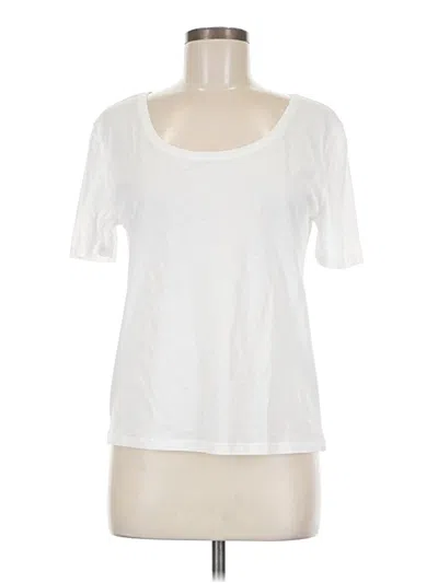 Pre-owned Zara Short Sleeve T-shirt In White