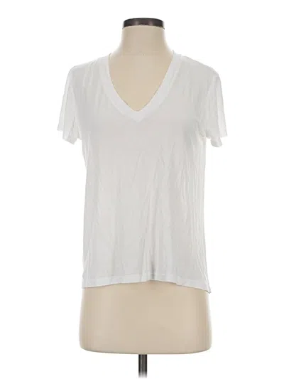 Pre-owned Zara Short Sleeve T-shirt In White