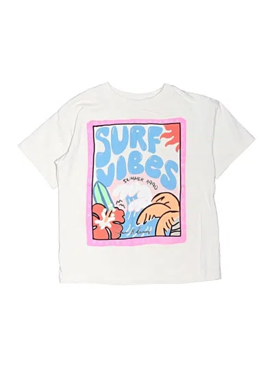 Pre-owned Zara Kids' Short Sleeve T-shirt In White