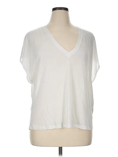 Pre-owned Zara Short Sleeve T-shirt In White