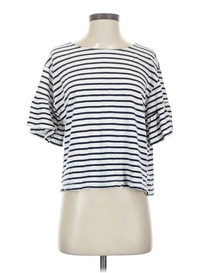 Pre-owned Zara Short Sleeve T-shirt In White