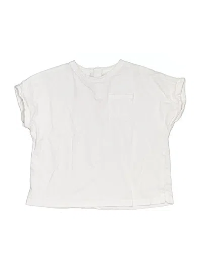 Pre-owned Zara Kids' Short Sleeve T-shirt In White