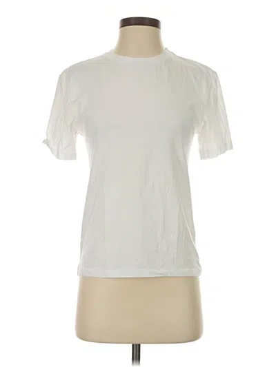 Pre-owned Zara Short Sleeve T-shirt In White