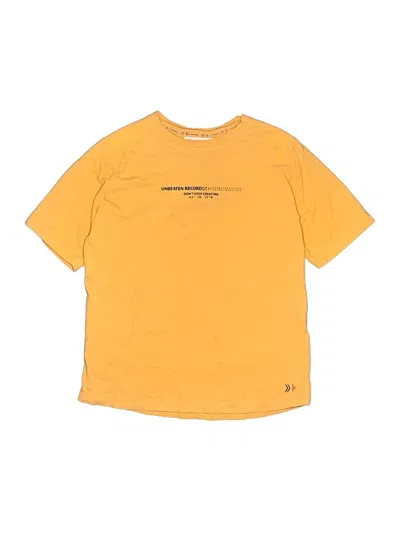 Pre-owned Zara Kids' Short Sleeve T-shirt In Yellow