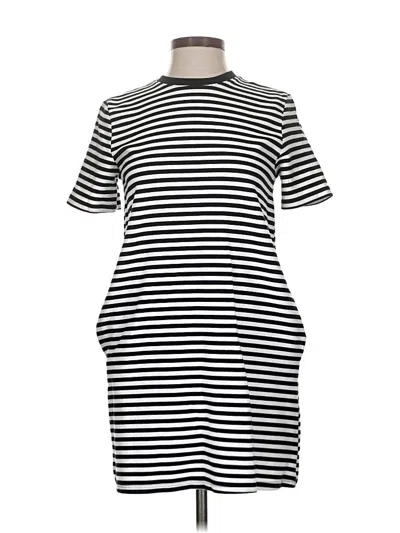 Pre-owned Zara Short Sleeve Turtleneck In Black