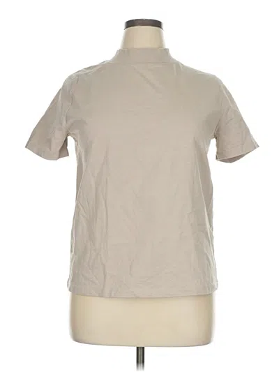 Pre-owned Zara Short Sleeve Turtleneck In Brown