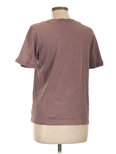 Pre-owned Zara Short Sleeve Turtleneck In Brown