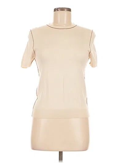 Pre-owned Zara Short Sleeve Turtleneck In Brown