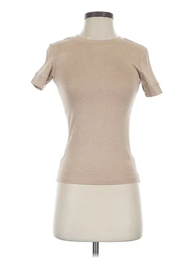 Zara Short Sleeve Turtleneck In Brown