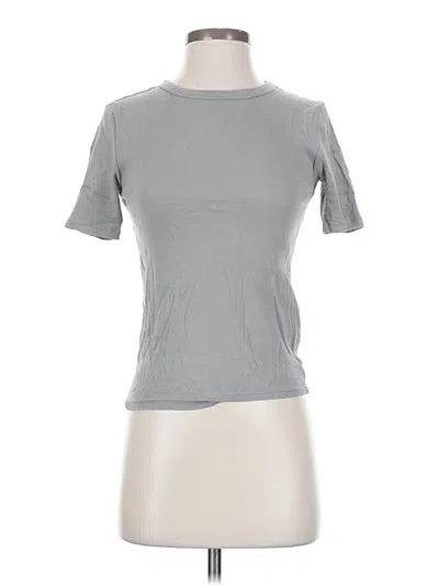 Pre-owned Zara Short Sleeve Turtleneck In Gray