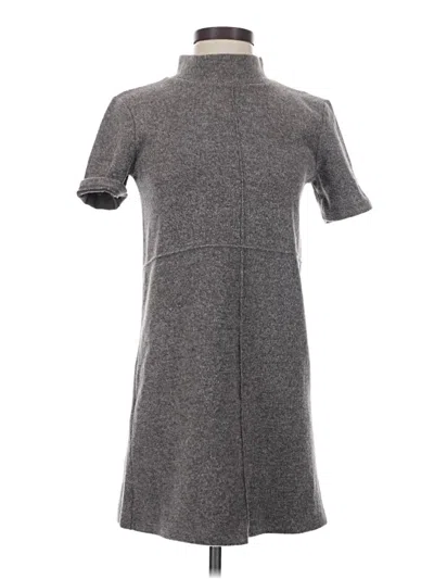 Pre-owned Zara Short Sleeve Turtleneck In Gray