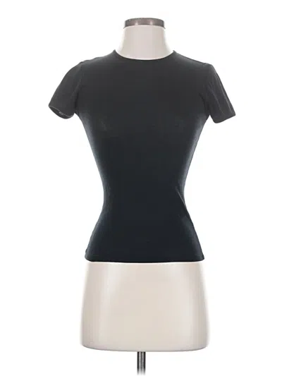 Pre-owned Zara Short Sleeve Turtleneck In Gray