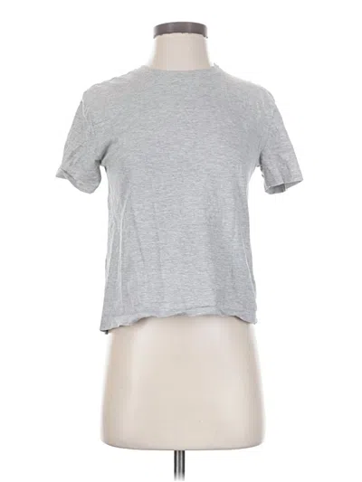 Pre-owned Zara Short Sleeve Turtleneck In Gray