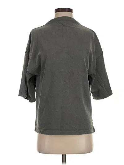 Pre-owned Zara Short Sleeve Turtleneck In Gray
