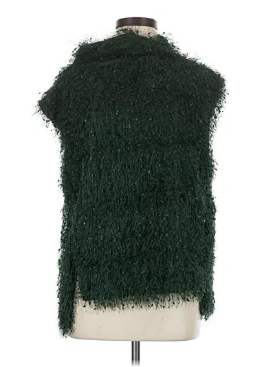 Pre-owned Zara Short Sleeve Turtleneck In Green