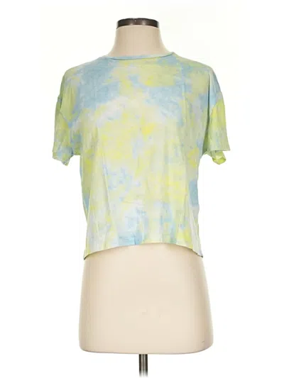 Pre-owned Zara Short Sleeve Turtleneck In Green