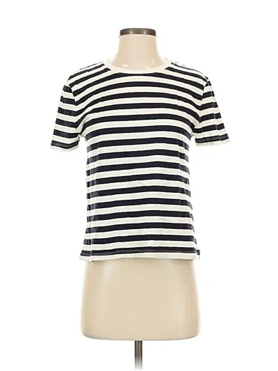 Pre-owned Zara Short Sleeve Turtleneck In White