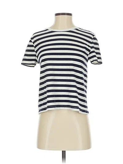 Pre-owned Zara Short Sleeve Turtleneck In White