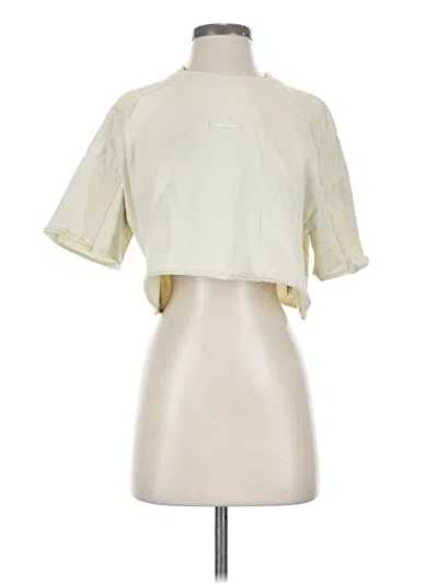 Pre-owned Zara Short Sleeve Turtleneck In White