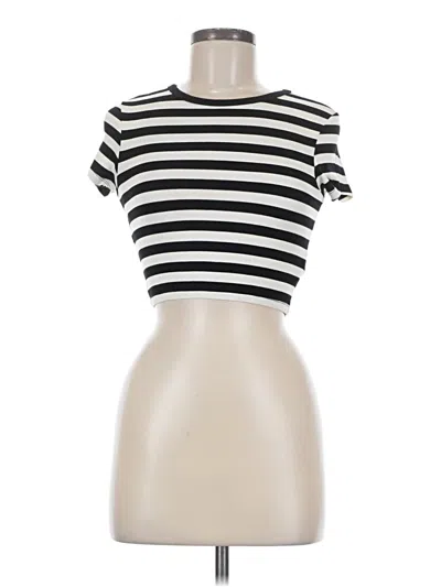 Pre-owned Zara Short Sleeve Turtleneck In White